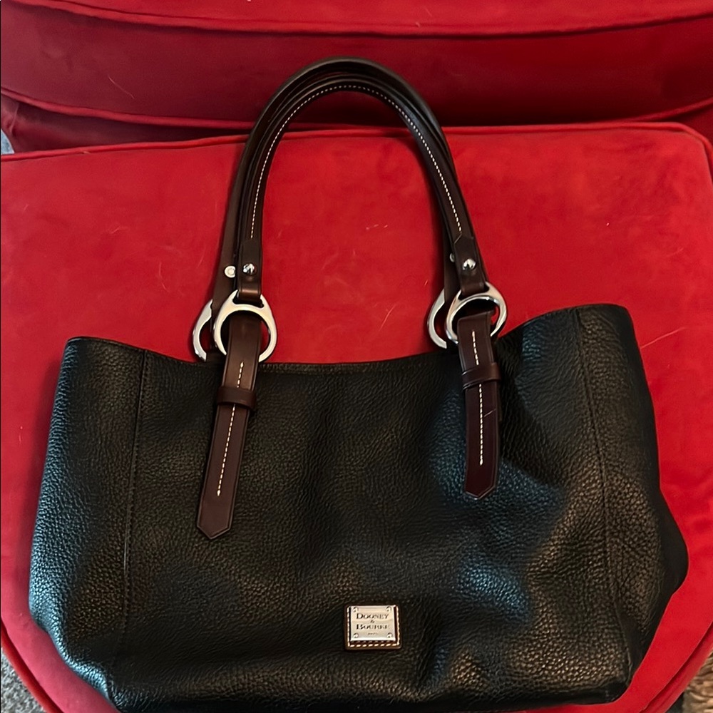 Dooney & Bourke Black Leather Tote Bag